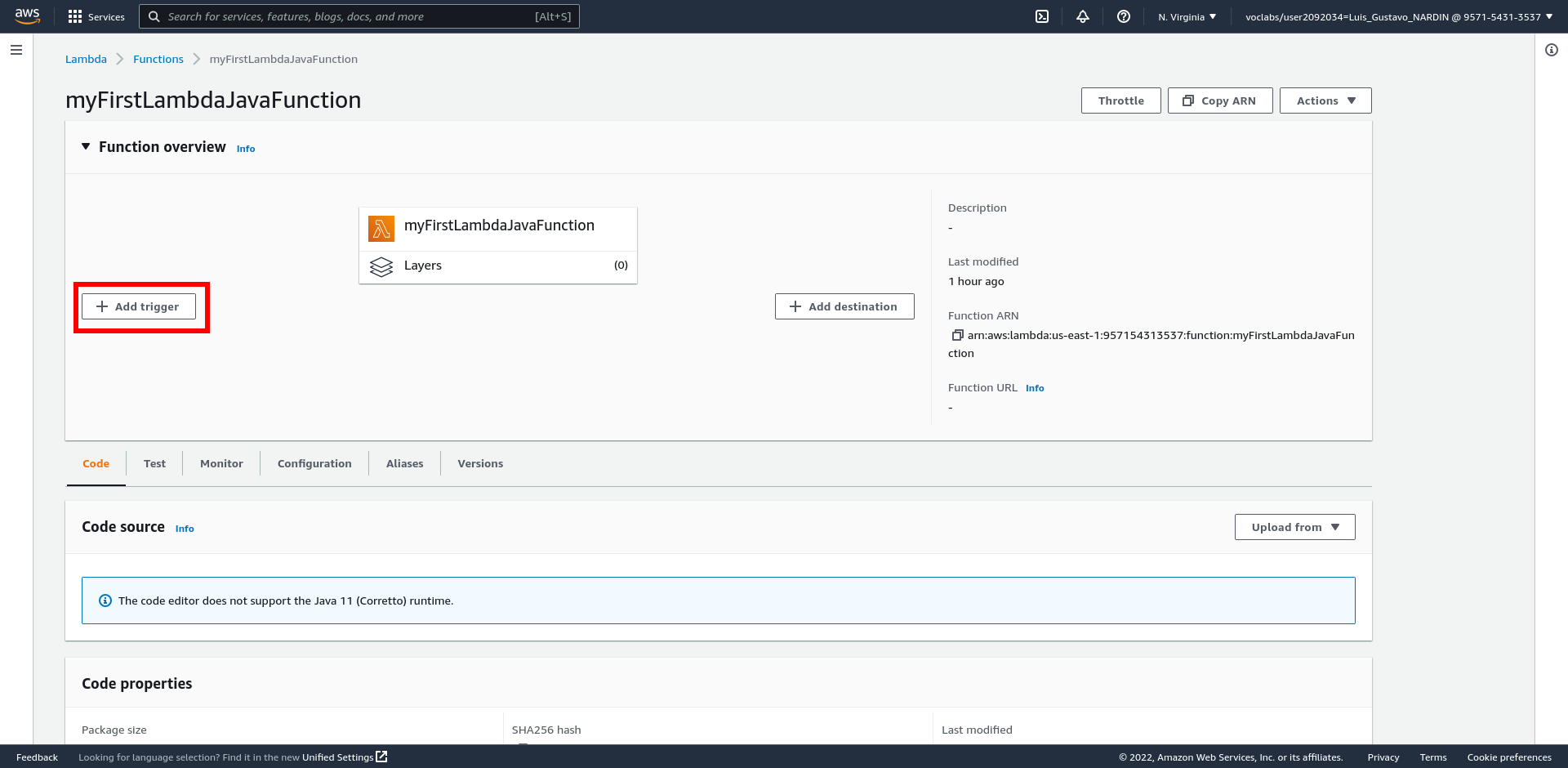 Lambda Add Trigger