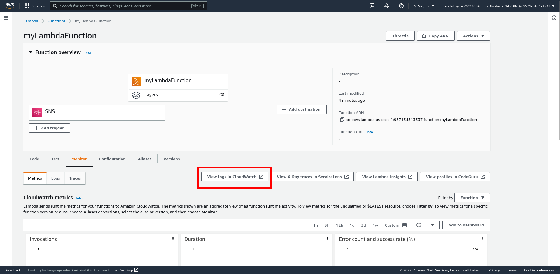 AWS Lambda Monitor